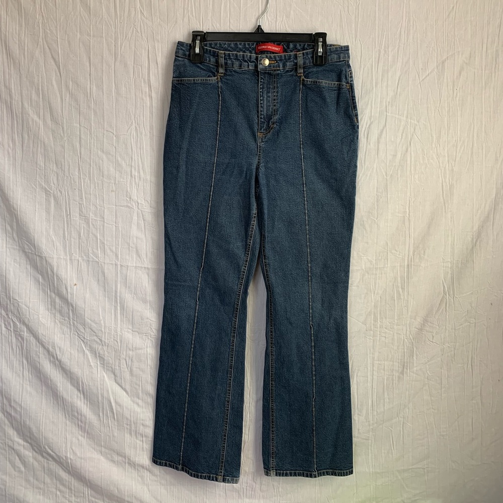 Vintage 80s Gloria Vanderbilt Denim Jeans Front Seam no Rear Pockets W Size 10
